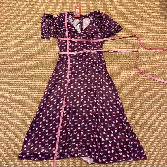 Rotate Birger Christensen Pansy Print Clair Dress 36 4 NWT - Picture 10 of 11